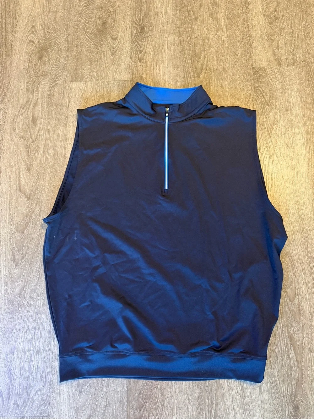 Footjoy Performance 1/4 Zip Vest Mens XL  Navy Blue In EUC